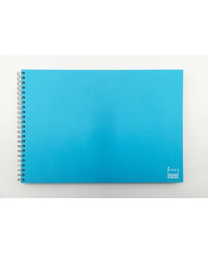 Handlettering/Kalligrafeer/Teken Papier, Formaat A3, Wire-O gebonden. Kleur omslag: Blauw.