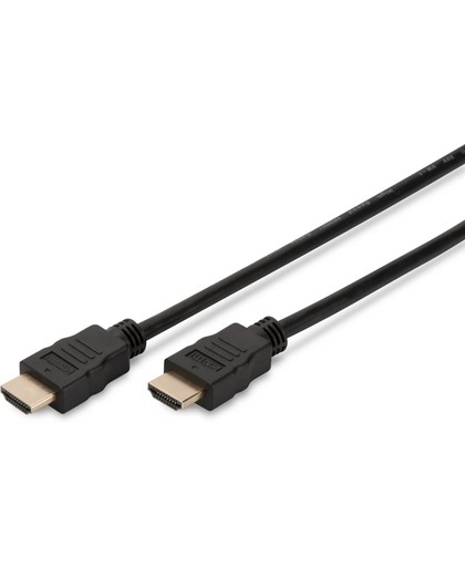 Digitus HDMI kabels HDMI 1.4 High Speed w/ Ethernet Connection Cable, HDMI A/M - HDMI A/M, 3.0m, Black