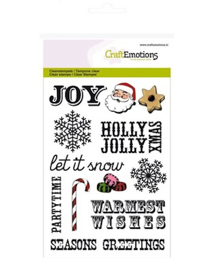 Clear stempel, christmas wishes