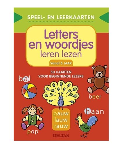 Deltas educatief boek Letters en woordjes leren lezen 14 cm