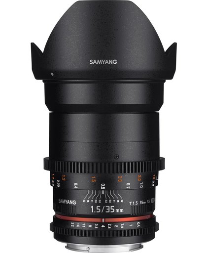 Samyang 35mm T1.5 Vdslr As Umc II - Prime lens - geschikt voor Canon Systeemcamera