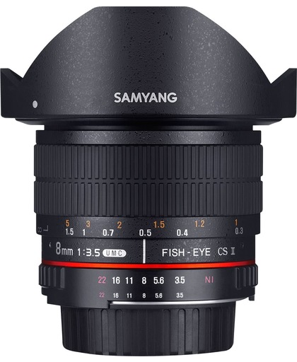 Samyang 8mm F3.5 UMC Fisheye CSII - Prime lens - geschikt voor Nikon Spiegelreflex