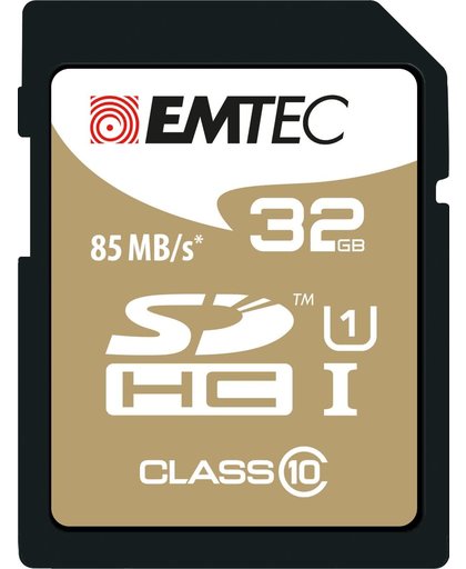 Emtec 32GB Class10 Gold + 32GB SDHC Klasse 10 flashgeheugen