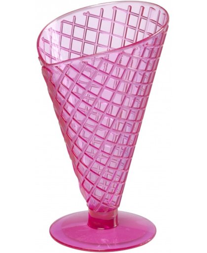 Roze ijscoupe 9,2 cm
