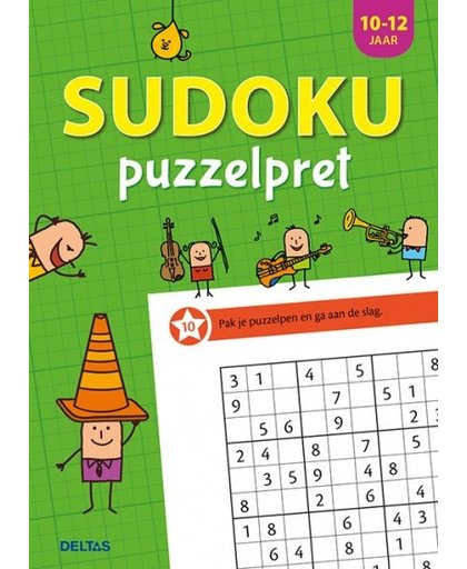 Deltas puzzelboek Sudoku puzzelpret 10 12 jr 22 cm