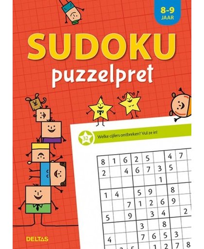 Deltas puzzelboek Sudoku puzzelpret 8 9 jr 22 cm