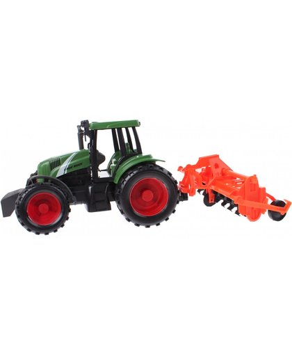 Toi-toys Tractor Met Ploeg 40 Cm Oranje