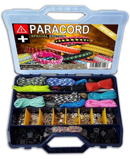 100-Delige Paracord Set in Opbergkoffer (** SPECIAL EDITION **)