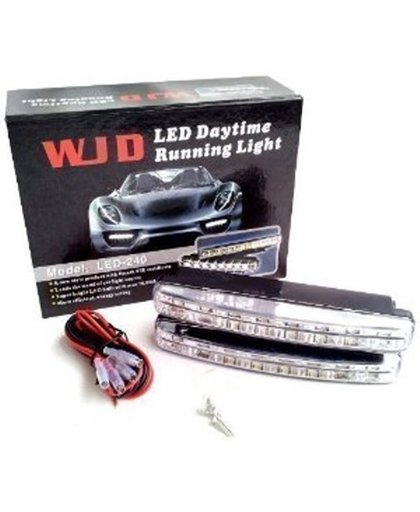 SET Auto Dagrijlampen Led 2 x 8 Led's - Auto Led Verlichting - Led Verlichting Auto Bumper