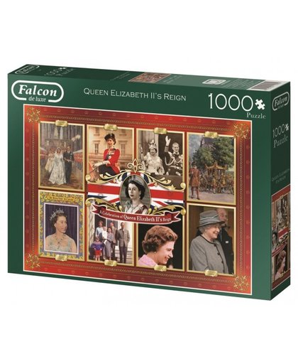 Falcon de luxe Queen Elizabeth II's Reign 1000 stukjes