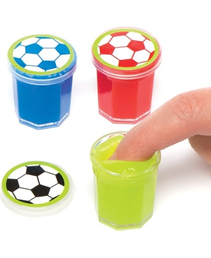 Putty met geluid met voetbalthema voor kinderen – een leuke vuller voor uitdeelzakjes voor kinderen (6 stuks per verpakking)