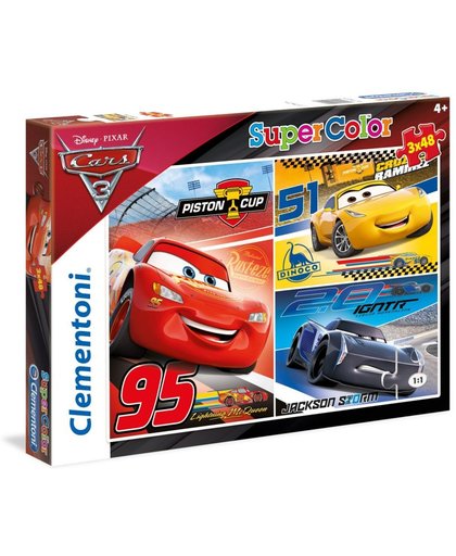 Clementoni Puzzel Cars 3 - 3 x 48 stukjes