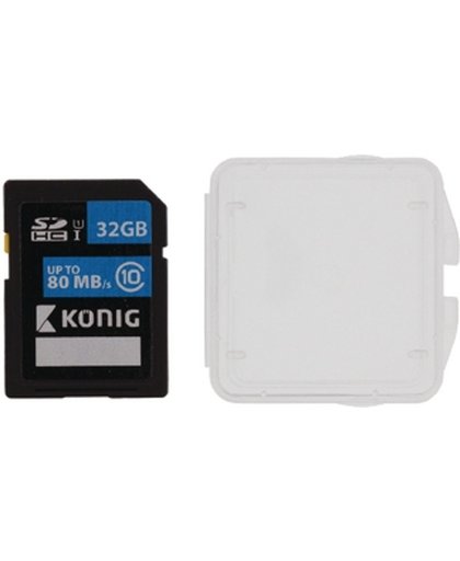 König 32GB SDHC 32GB SDHC UHS-I Klasse 10 flashgeheugen