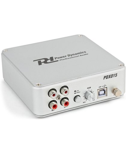 Power Dynamics PDX015 platenspeler voorversterker met USB en software
