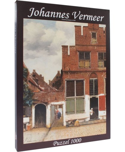 Johannes Vermeer - Straatje van Vermeer puzzel 1000 stukjes