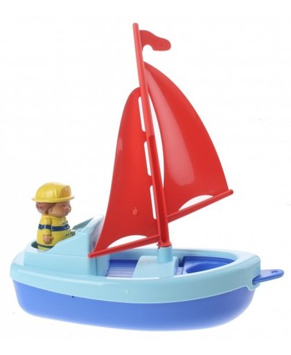 écoiffier boot met figuur blauw 22 cm