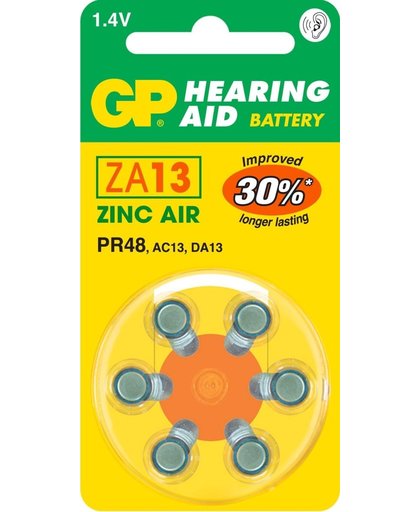 GP Batteries Hearing Aid ZA13 Zink-lucht 1.4V niet-oplaadbare batterij
