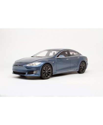 Tesla Model S 2012 Grijs Metallic 1-18 LS Collectibles Limited 250 Pieces