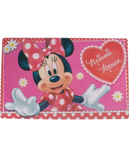 Disney placemat Minnie Mouse 3D roze/rood 55 x 35 cm