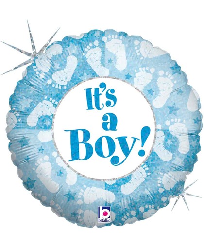 It's A Boy Voetjes Geboorte Ballon 46cm