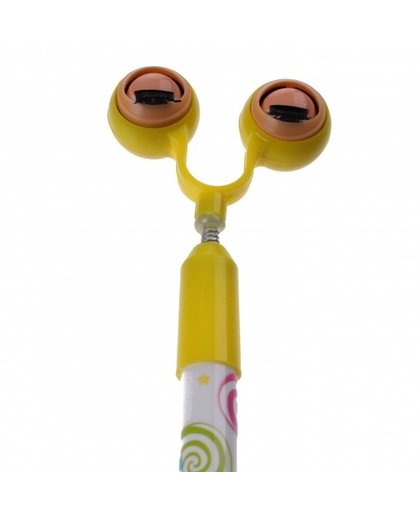 Toi Toys pen met bewegende ogen 20 cm geel