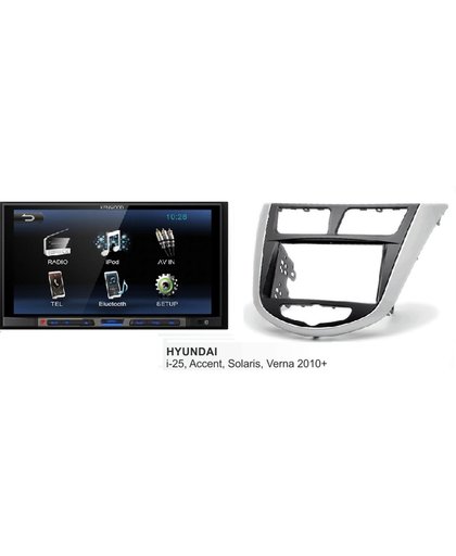 Hyundai I25, Accent, Solaris, Verna 2010 en hoger kenwood autoradio met bluetooth