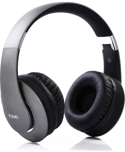 KIDA  Bluetooth Koptelefoon Z-84 - Wireless Headset - Bass Hoofdtelefoon - FM radio Koptelefoon - Headphones - Draadloos - Wireless Bereik Tot 10 Meter! – Mat Zilver