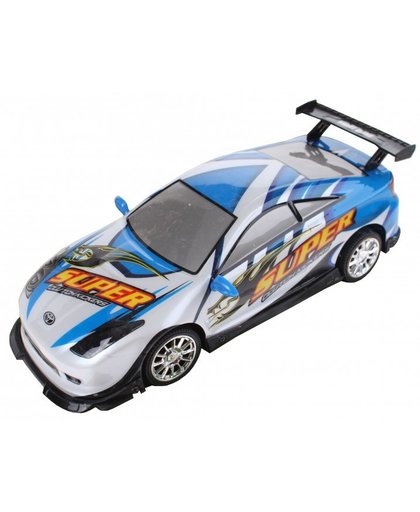 Eddy Toys raceauto Super blauw/wit 25,5 cm