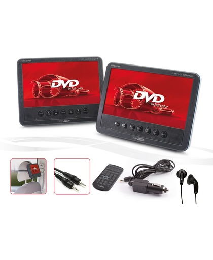 Caliber MPD278T - Dubbele portable DVD-speler met 2 schermen - 7 inch