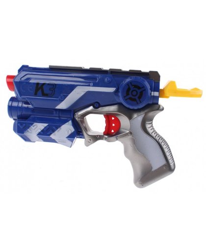 Toi Toys Foam Blaster K3 pistool met darts 18 cm rood 3 delig