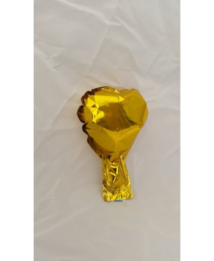 10 stuks zelfsluitende folie hartballonnetjes 10 cm goud