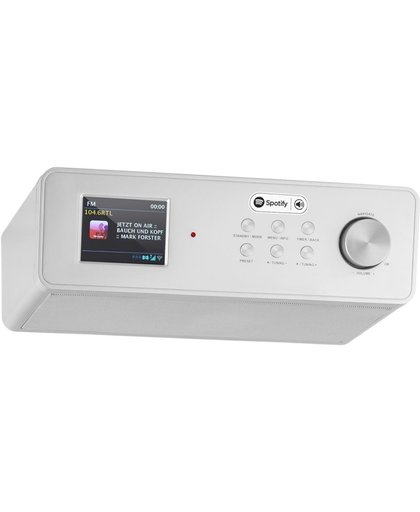 Auna KR200 onderbouw DAB keukenradio mediaspeler met WiFi, Spotify, USB - Zilver