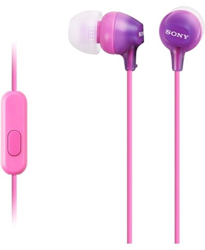 Sony MDR-EX15AP In-ear Stereofonisch Bedraad Violet mobiele hoofdtelefoon