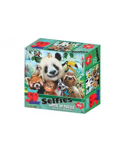 Amigo legpuzzel 3D Kids dierentuin 63 stukjes