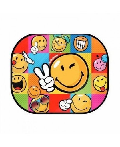 Emoji zonnescherm Smiley set 2 stuks