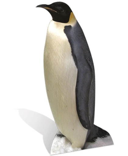 Groot decoratie bord Pinguin