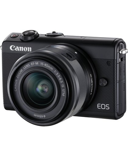 Canon EOS M100 SLR camerakit 24.2MP CMOS 6000 x 4000Pixels Zwart