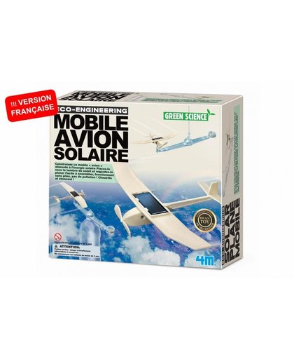4M KidzLabs green science solar vliegtuig 24 cm 24 delig