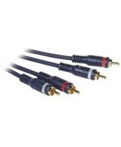 C2G 0.5m Velocity RCA Audio Cable audio kabel 0,5 m Zwart