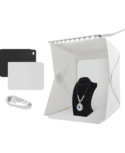 Opvouwbare Fotostudio Opnametent Met LED Verlichting - Mini Fototent - Fotografie Tent - Productfoto Box