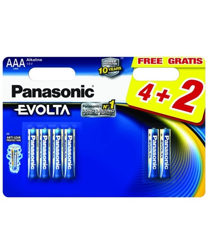 Panasonic Evolta AAA batterijen 6