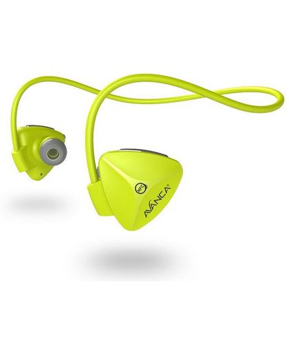 Avanca D1 Sport Headset - Neon-geel mobiele hoofdtelefoon