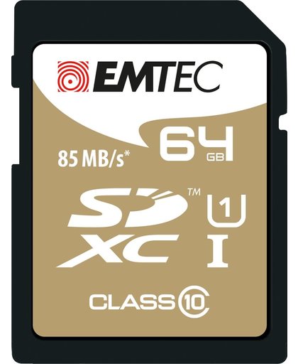 Emtec 64GB Class10 Gold + 64GB SDXC Klasse 10 flashgeheugen