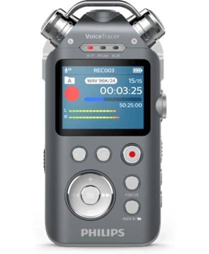 Philips DVT7500 dictaphone Intern geheugen & flash-kaart Antraciet, Chroom