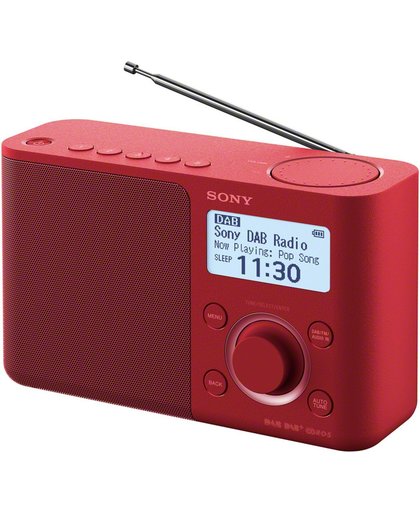 Sony XDR-S61D Persoonlijk Rood radio
