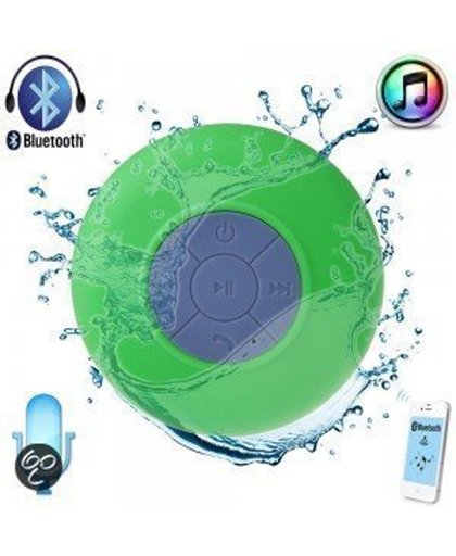 Bluetooth Waterbestendige Douche/Bad Mp3 Speaker/Radio - Groen