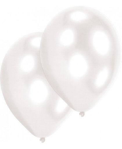 Amscan ballonnen parel wit 10 stuks 28 cm