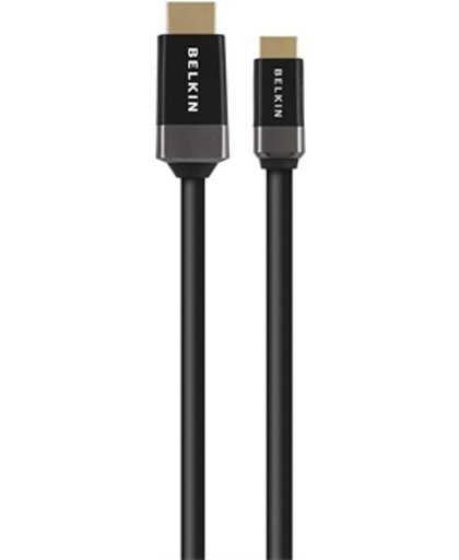 Belkin High Speed HDMI Cable with HDMI Mini Connector - Video / audio cable - HDMI - 19 pin HDMI (M) - 19 pin mini HDMI (M) - 1.8 m - black