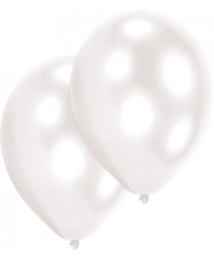 Amscan ballonnen wit 50 stuks 25 cm