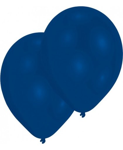 Amscan ballonnen donkerblauw 50 stuks 25 cm